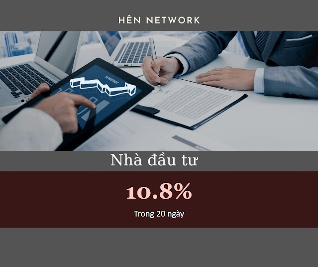 Nhà đầu tư Hên Network chốt lời 10.8% trong 20 ngày